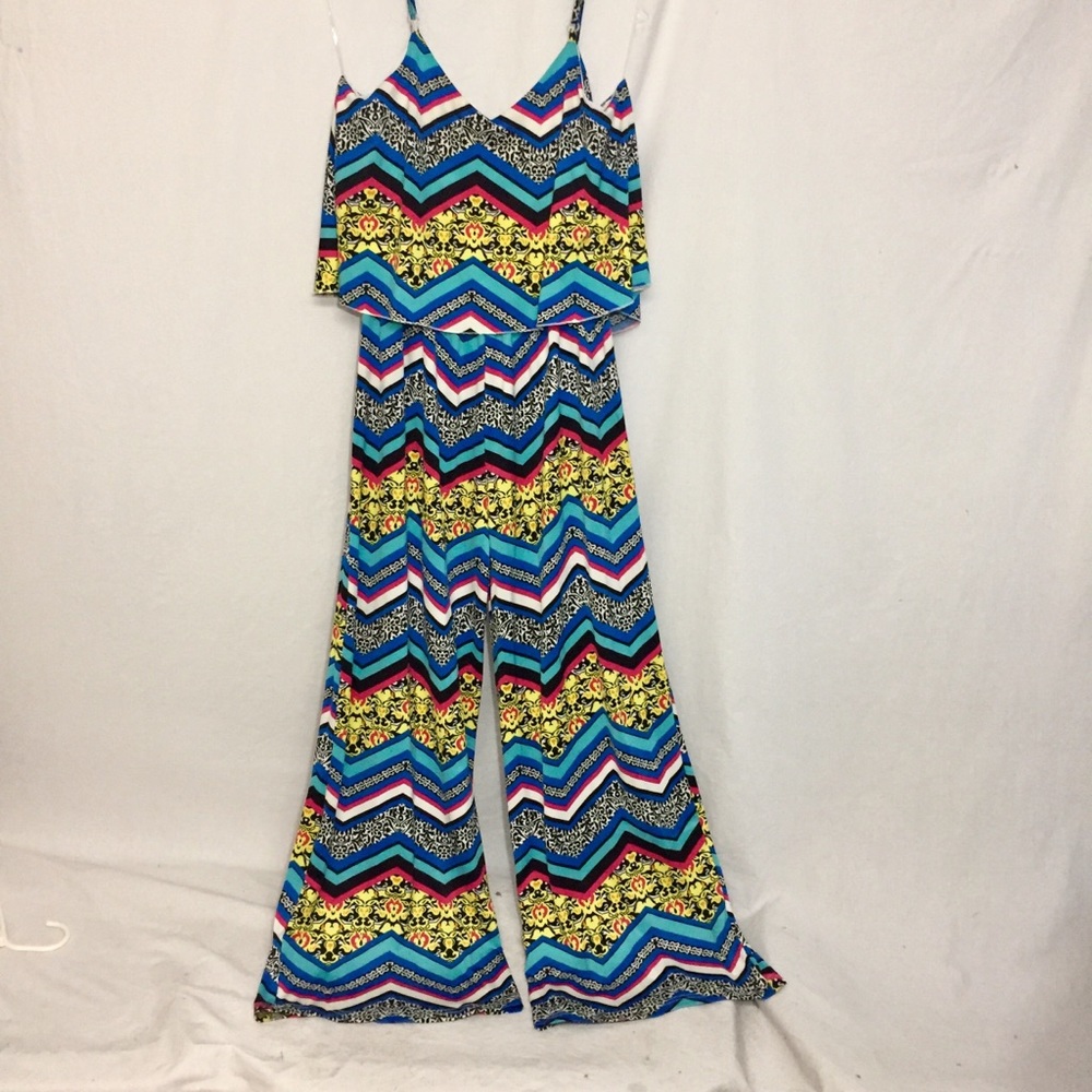 Magic Colorful Jumpsuit Sz M Gently Used
